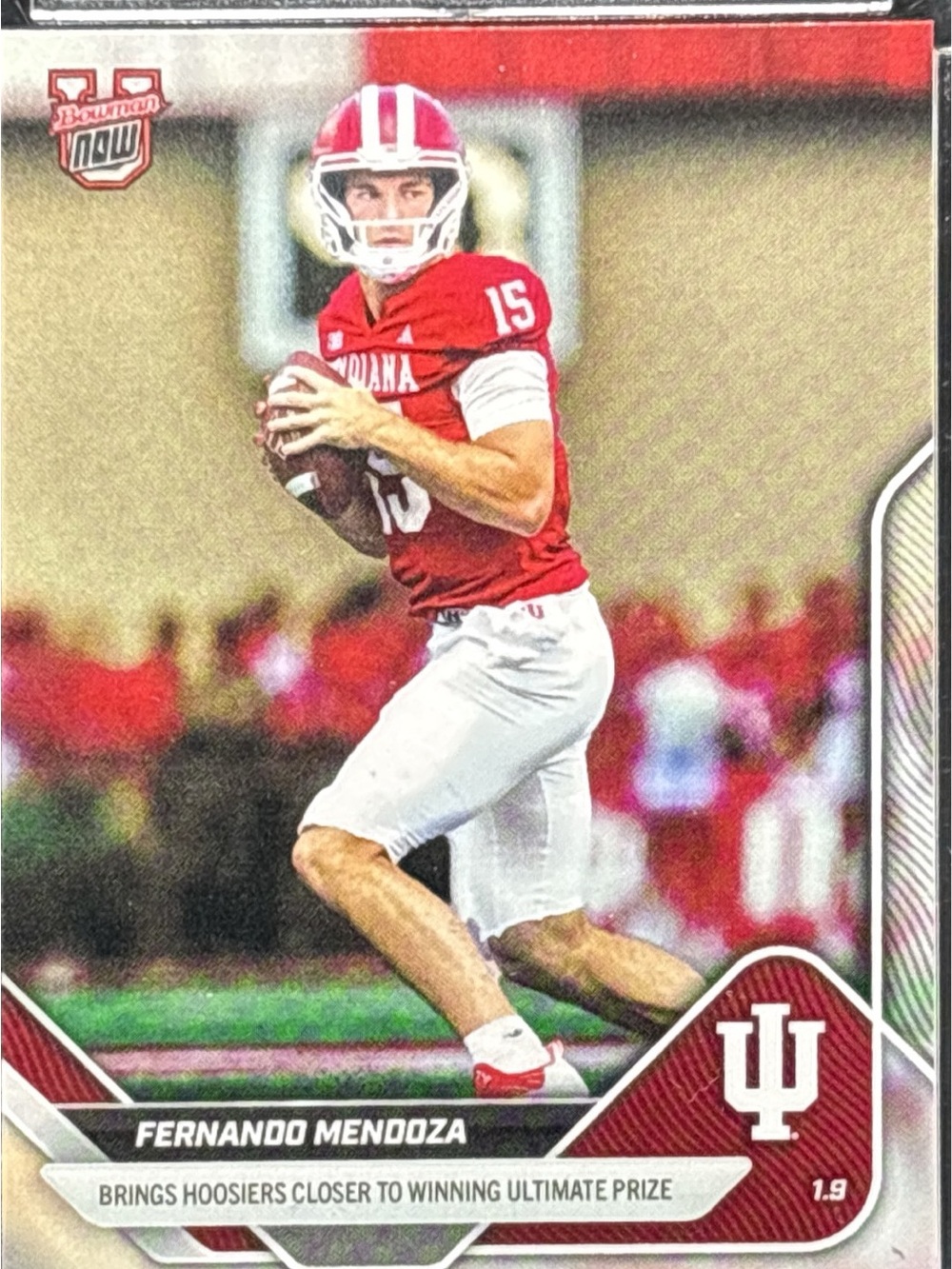 Topps Bowman Now Indiana Hoosiers Football Trading Card - Fernando Mendoza